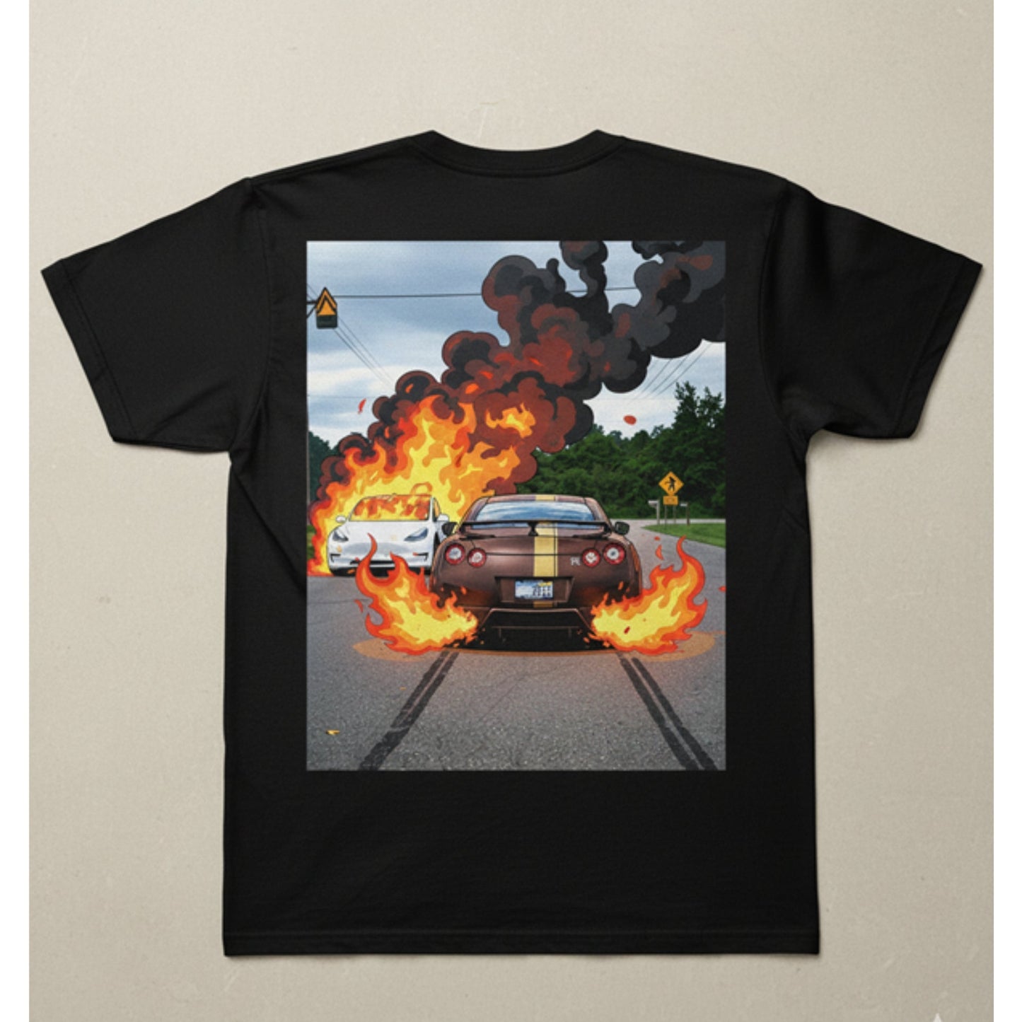 Burnout Street Racing Automotive Art – Digital Download