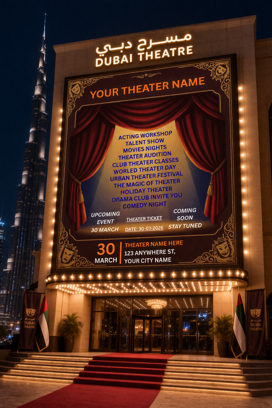 Theater Event Poster Template – Digital Download