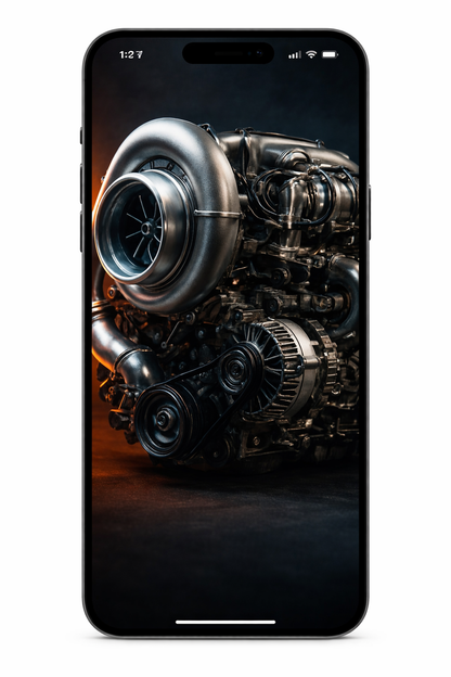 Turbo Engine Cap Design – Automotive Digital Download