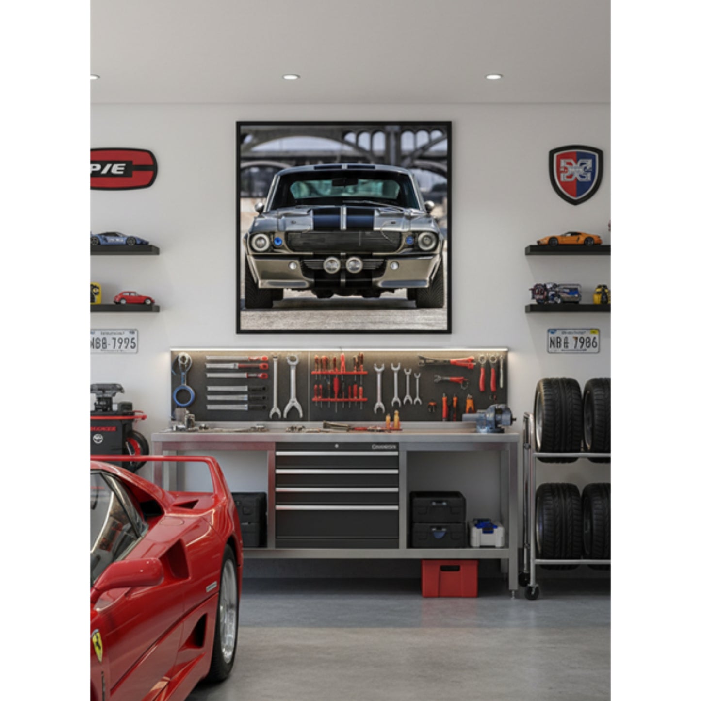 Classic Muscle Car Garage Wall Art – Digital Download