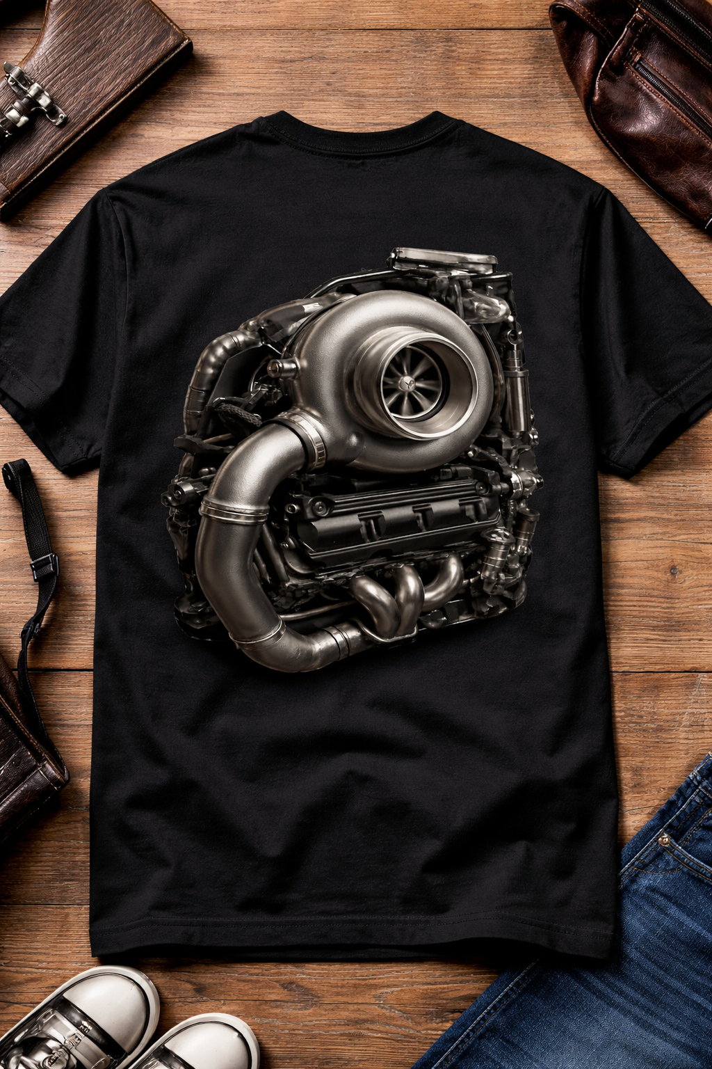 Realistic Turbo Engine Mobile Cover Design – Digital Download