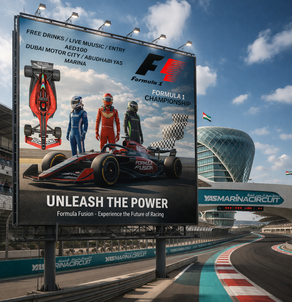 Formula 1 Championship Event Poster Template – Digital Download