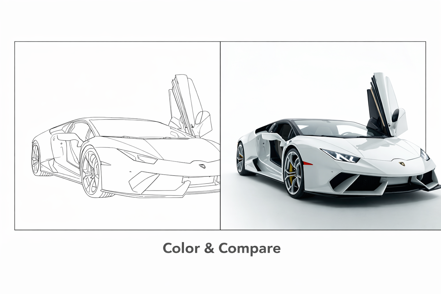 Sports Car Coloring Book – Digital Download (PDF)