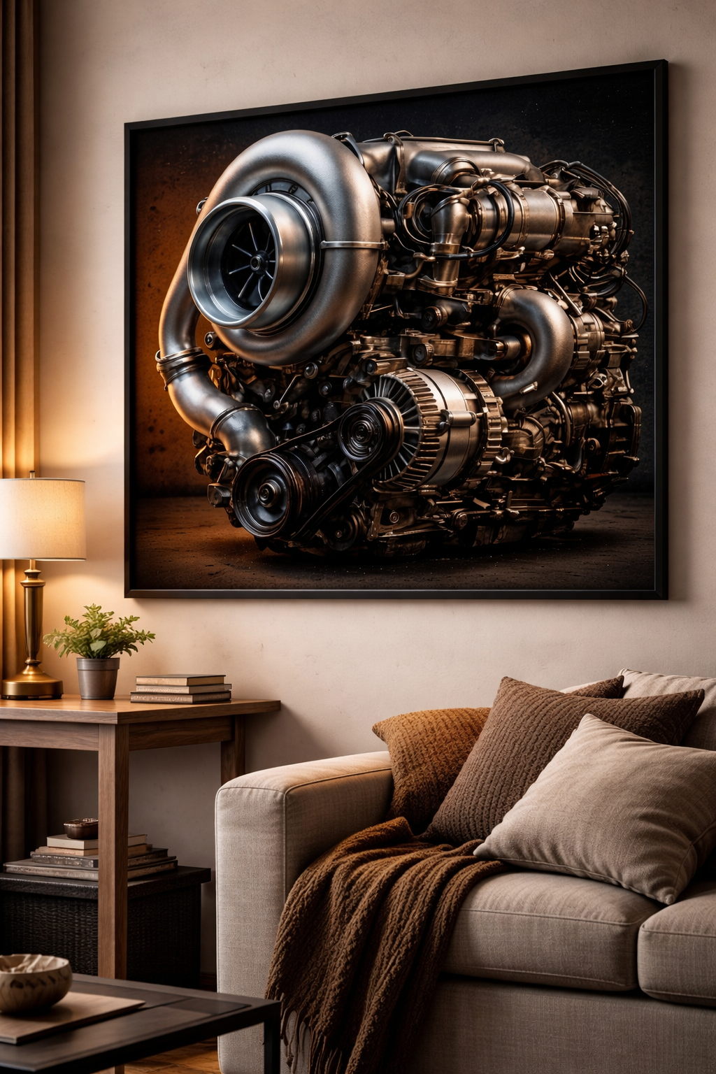 Turbo Engine Cap Design – Automotive Digital Download
