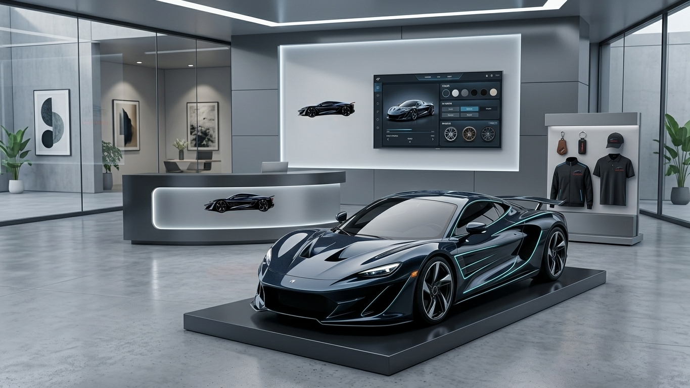 Futuristic Hypercar Concept Art – Luxury Sports Car (Digital Download)
