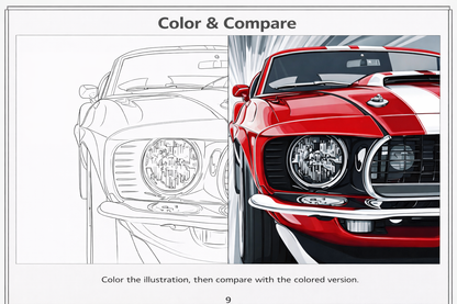 Car Collection – Group Coloring Book (Digital Download)
