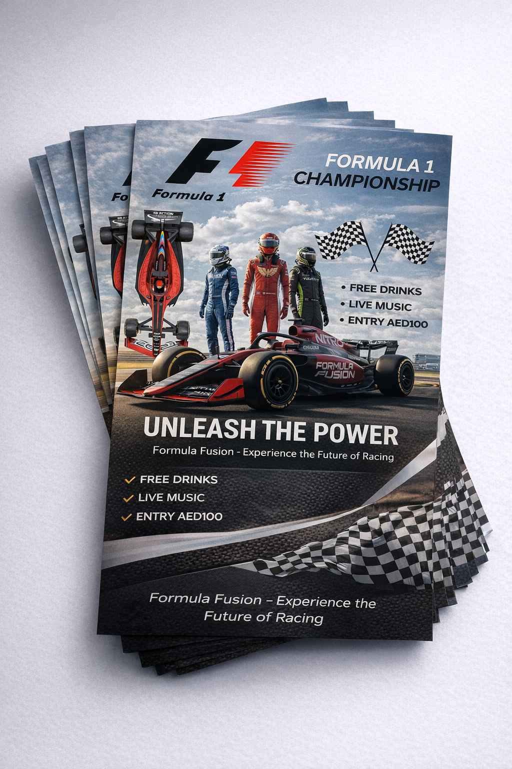 Formula 1 Championship Event Poster Template – Digital Download