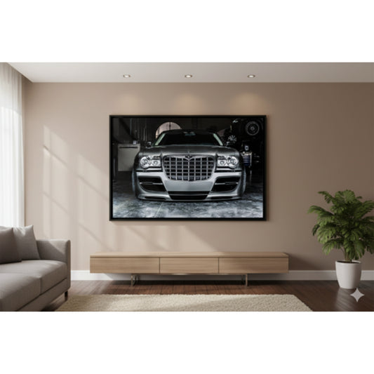 Luxury Black Sedan Automotive Wall Art – Digital Download