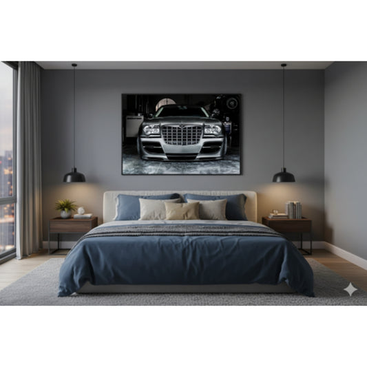 Luxury Black Sedan Automotive Wall Art – Digital Download