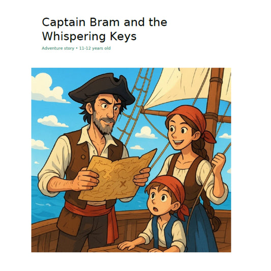 Captain Bram and the Whispering Keys – Children’s Adventure Story (PDF)
