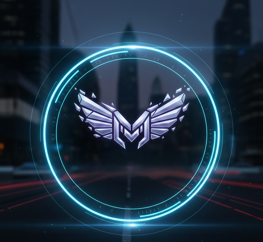 Futuristic Winged Letter Logo Template – Digital Download