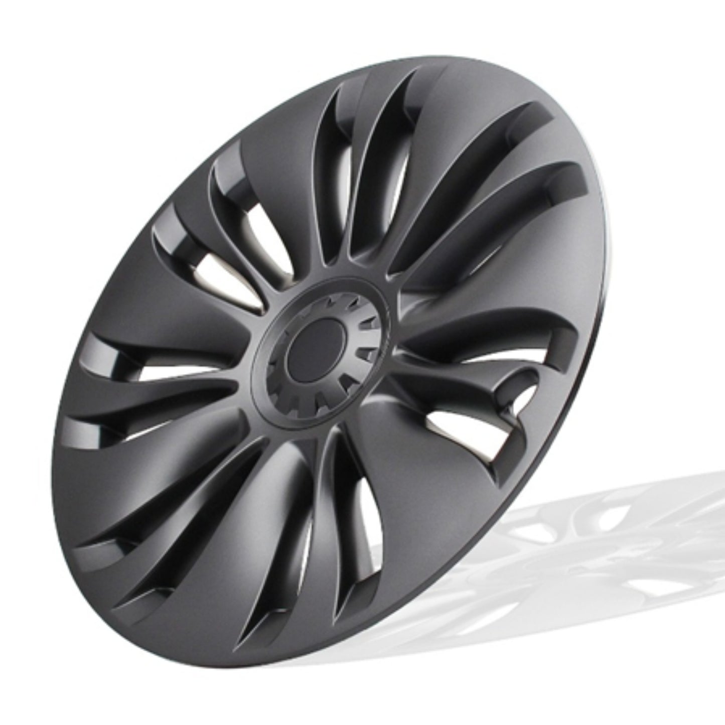 19-Inch Wheel Covers for Tesla Model Y – Matte Black (Set of 4)