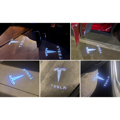 Tesla LED Door Logo Projector Lights – Plug & Play (Set of 2)