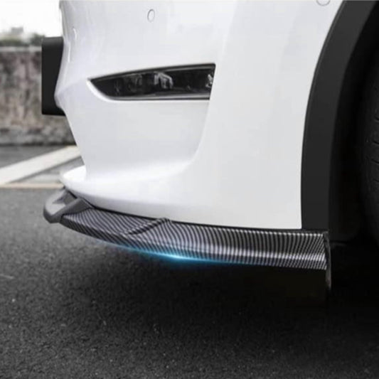 Front Lip Splitter for Tesla Model Y – Matte & Glossy Carbon Fiber Options