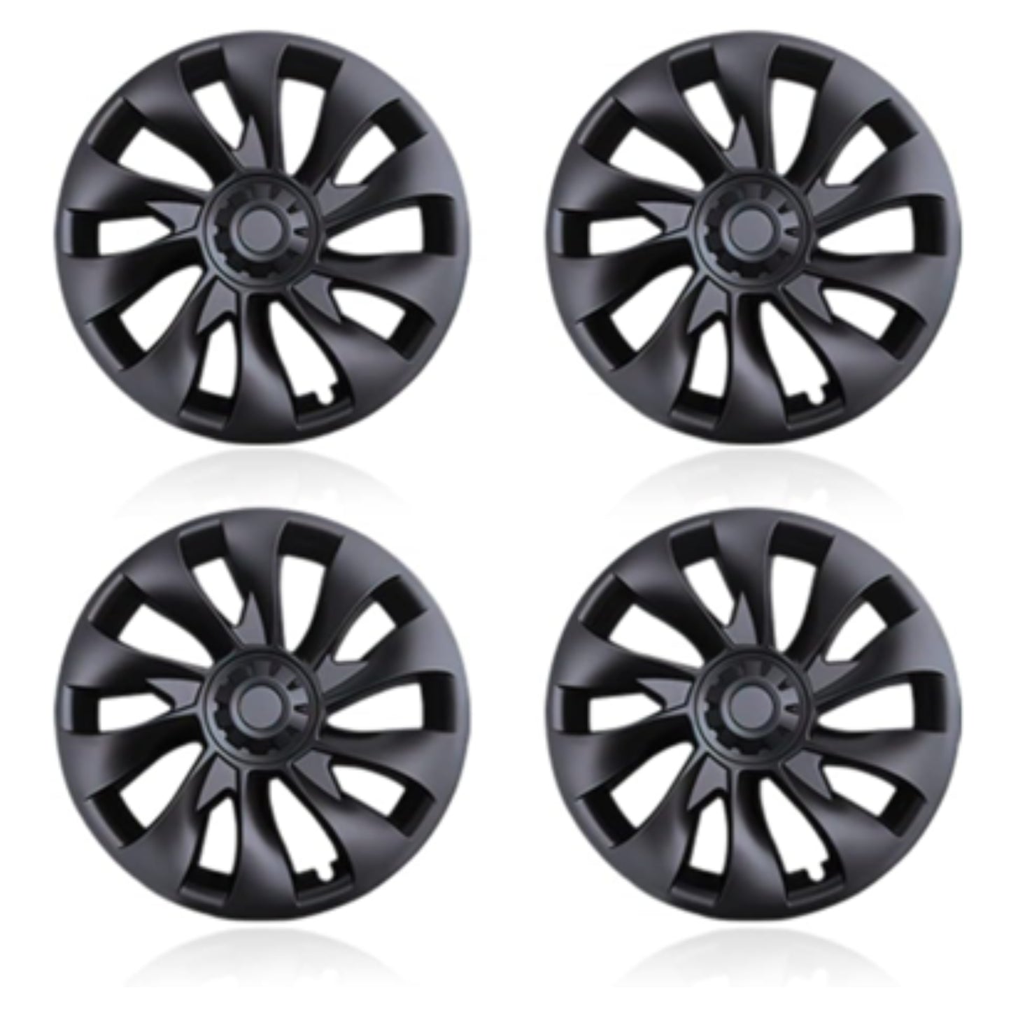 18-Inch Wheel Covers for Tesla Model 3 – Matte Black (Set of 4)