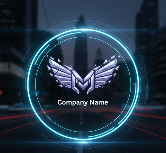 Futuristic Winged Letter Logo Template – Digital Download