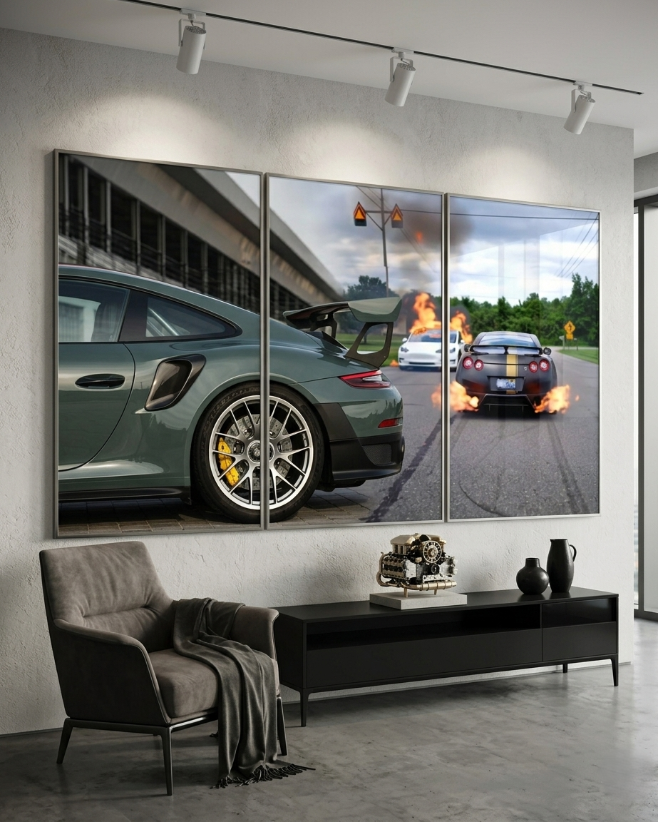 Burnout Street Racing Automotive Art – Digital Download