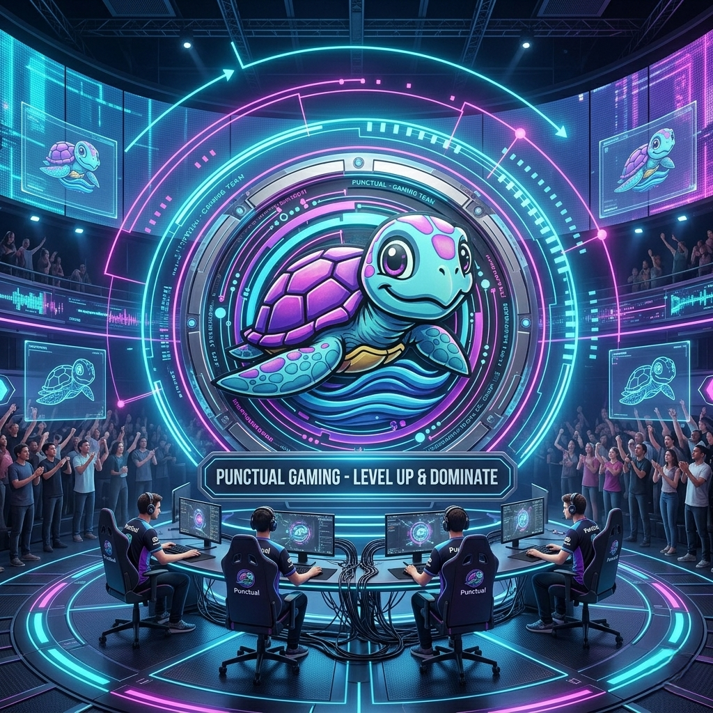 Futuristic Turtle Mascot Logo – Neon Tech Style (Digital Download)